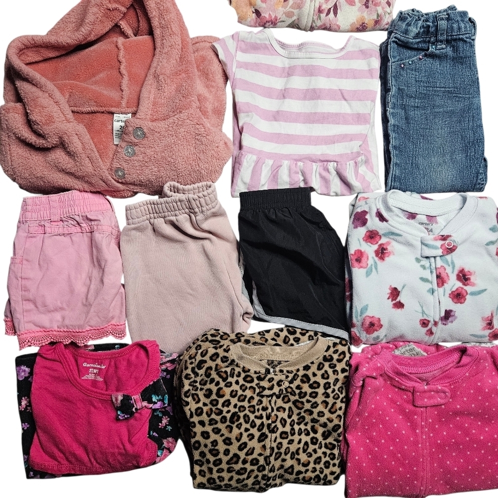 Girls 2T Mixed Seasons Six Pound Mystery Box Lot Shorts Jacket Pants Pjs Jeans - Picture 5 of 5